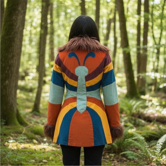 Dolls Kill Current Mood Break Free Corduroy Penny Lane Jacket Coat Sz XXS NWT - Picture 11 of 11